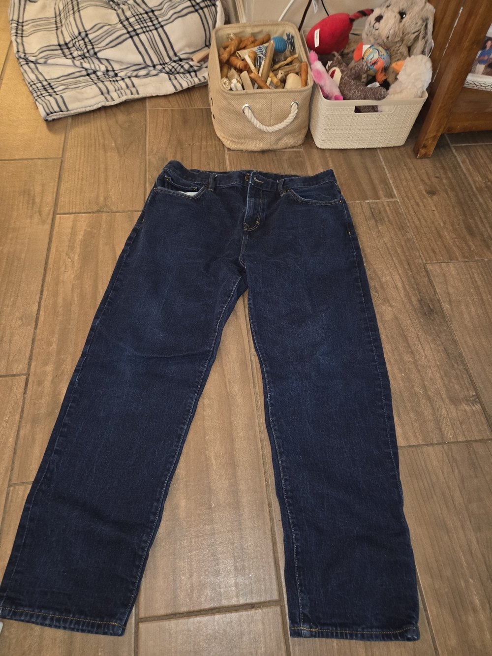 Banana Republic Straight-Leg Dark Indigo Jeans